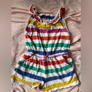 Mini Boden Rainbow Short Romper size 4-5